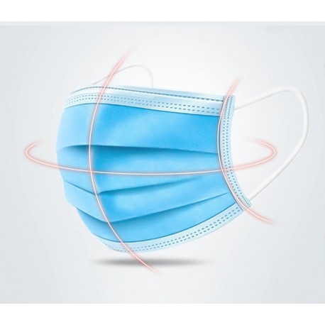 Mascarilla desechable Tipo cirujia Caja por 50 uni 