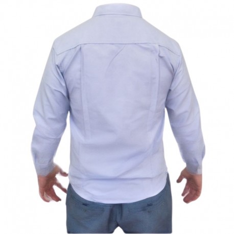 Camisa de Dotación Corporativa Manga Larga en Polialgodón