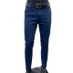 Pantalón Formal Semi‑Entubado en Drill Elástico para Hombre