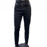 Pantalón Formal Semi‑Entubado en Drill Elástico para Hombre