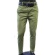 Pantalón Formal Semi‑Entubado en Drill Elástico para Hombre