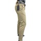 Pantalón Formal Semi‑Entubado en Drill Elástico para Hombre