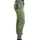 Pantalón Formal Semi‑Entubado en Drill Elástico para Hombre