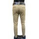 Pantalón Formal Semi‑Entubado en Drill Elástico para Hombre