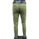 Pantalón Formal Semi‑Entubado en Drill Elástico para Hombre