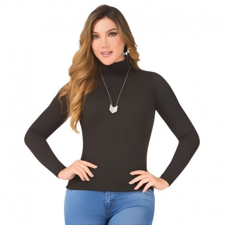 Blusa Cuello Tortuga Manga Larga para Oficina