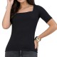 Blusa cuello cuadrado para oficina