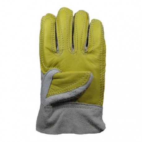 Guante carnaza corto reforzado en vaqueta